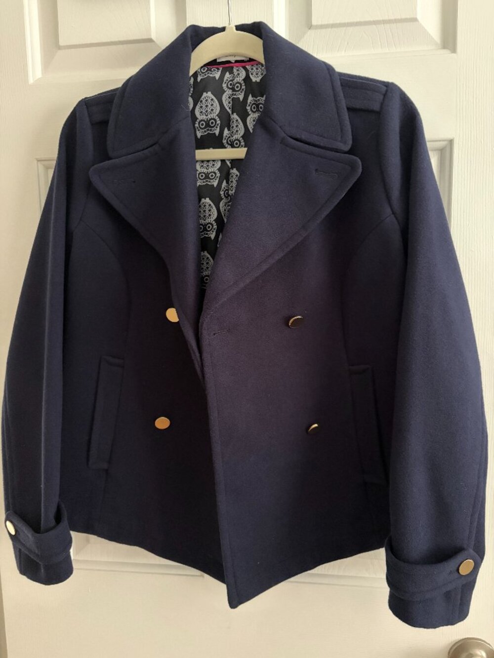 Pea Coat-Navy